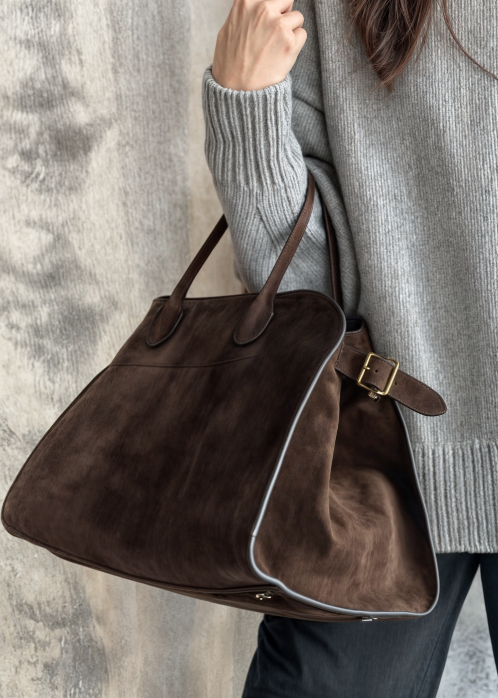 Auréra Suede Shoulder Bag BB