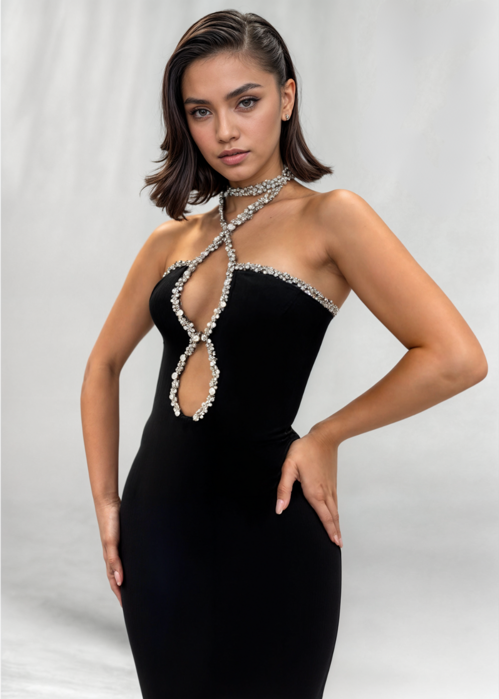 Celeste Diamond Maxi Dress